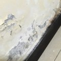 What does water damage in a wall look like?