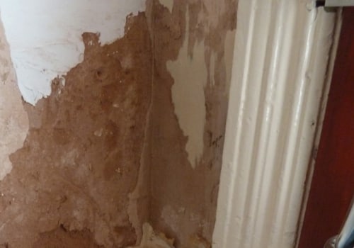 How do you fix water damage in wall?